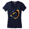 orbital wonky style Women's V-Neck T-Shirt