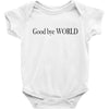 good bye world Baby Bodysuit