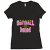 softball mom glitter Ladies Fitted T-Shirt