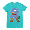 Mario Games Ladies Fitted T-Shirt