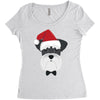 schnauzer dog Women's Triblend Scoop T-shirt