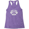 this guy needs a beer Racerback Tank