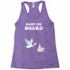 Baby On Board with Stork Racerback Tank