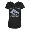 learn polish peace Maternity Scoop Neck T-shirt
