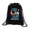 visit mordor Drawstring Bags
