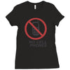 no cell phones Ladies Fitted T-Shirt