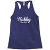hubby since 2015 funny Racerback Tank