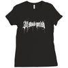all shall perish logo Ladies Fitted T-Shirt