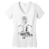 boss' cat Women's V-Neck T-Shirt