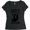 drop like a sloth Women's Triblend Scoop T-shirt
