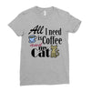 coffee cat Ladies Fitted T-Shirt