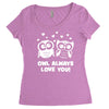 owl always love you Women's Triblend Scoop T-shirt