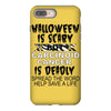 halloween is scary but carcinoid cancer is deadly spread the word help iPhone 8 Plus Case