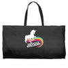 totally straight funny rainbow unicorn gay pride novelty fashion Weekender Totes