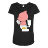 cha ching Maternity Scoop Neck T-shirt