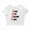 saved with amazing grace Crop Top