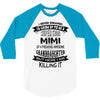 Super Cool Mimi Of A Freaking Awesome Granddaughter 3/4 Sleeve Shirt