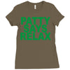 patty says relax Ladies Fitted T-Shirt