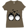 totoro Ladies Fitted T-Shirt