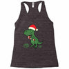 christmas dinosaur Racerback Tank