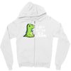 sad t rex Zipper Hoodie