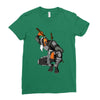 deathstroke marron Ladies Fitted T-Shirt