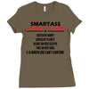 Smartass January Girl Ladies Fitted T-Shirt