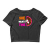 She Wants The D - Dunkin Donuts Crop Top