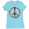 adesivo peace no worries &amp; shocker Ladies Fitted T-Shirt