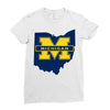 ohio for michigan Ladies Fitted T-Shirt