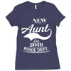 New Aunt 2018 Rokie Dept. Ladies Fitted T-Shirt