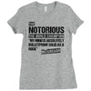 The Notorious Ladies Fitted T-Shirt