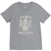 white lotus V-Neck Tee