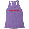 meat is murder Racerback Tank