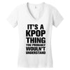 it's a kpop thing you probably wouln't understand Women's V-Neck T-Shirt