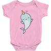 cute kawaii narwhals are cute Baby Bodysuit