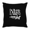 i'm black i read and i know Throw Pillow