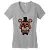 nightmare fred Women's V-Neck T-Shirt