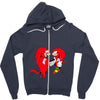 Ugandan Knuckles Zipper Hoodie