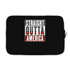 straight outta america Laptop sleeve