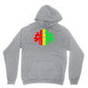 rasta skull and crossbones reggae dub club rave Unisex Hoodie