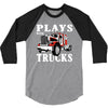 plays with trucks family matching 3/4 Sleeve Shirt