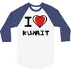 i love kuwait 3/4 Sleeve Shirt