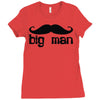 moustache Ladies Fitted T-Shirt
