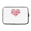 Jet'aime Flower Heart Laptop sleeve