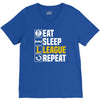 eat sleep league V-Neck Tee