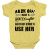 Back Off Crazy Daughter Afraid To Use Her Baby Onesie
