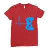 game heart beat Ladies Fitted T-Shirt