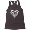 love is a four legged word Racerback Tank