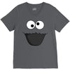 Cookie Monster Face V-Neck Tee